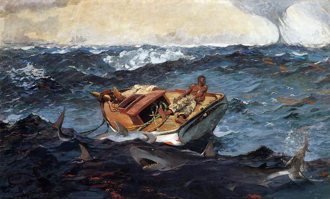 Winslow Homer The Gulf Stream - Canvas Print