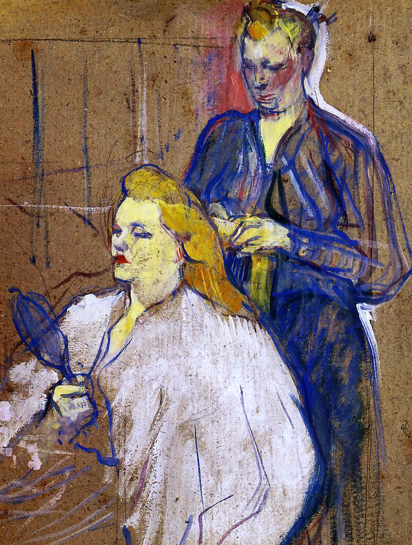 Henri De Toulouse-Lautrec The Hairdo - Canvas Print