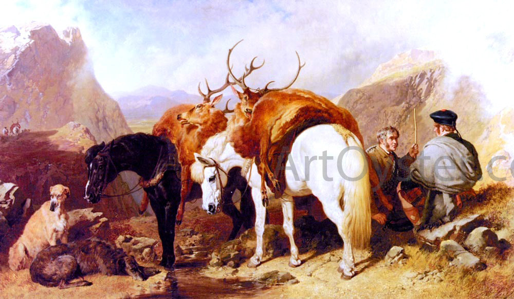 Sr. John Frederick Herring The Halt - Canvas Print