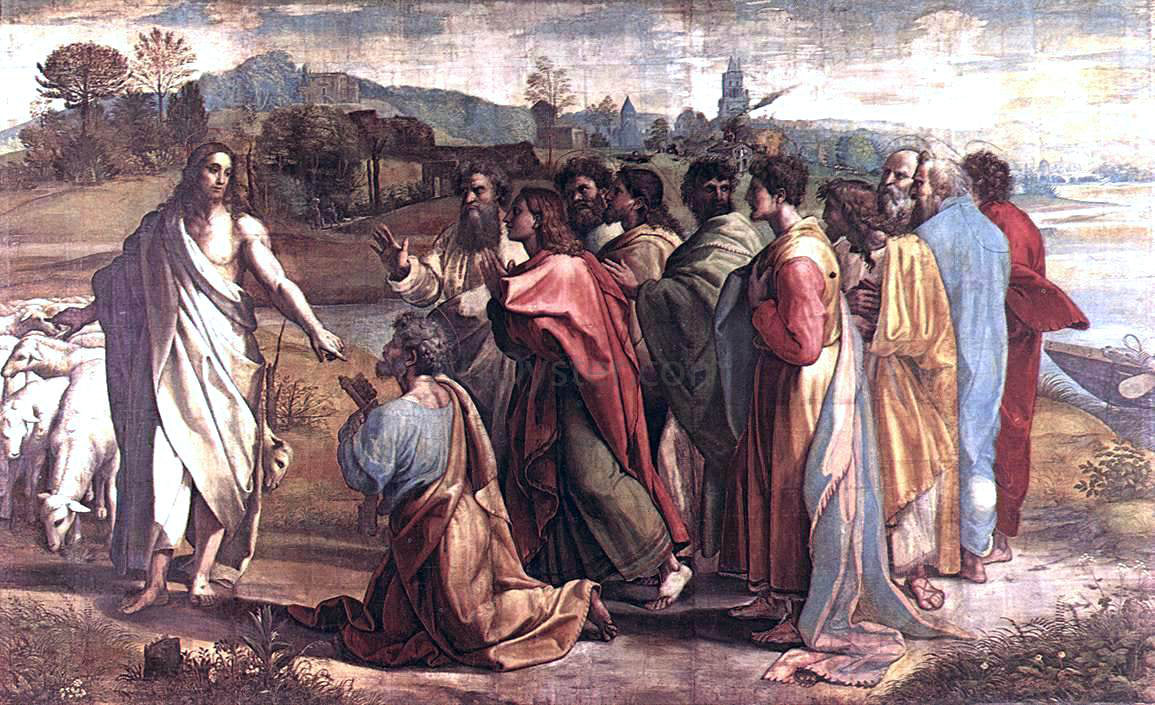 Raphael The Handing-Over the Keys - Canvas Print