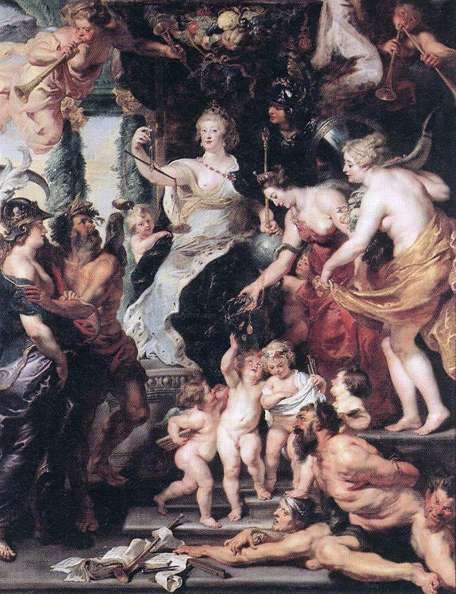 Peter Paul Rubens The Happiness of the Regency - Canvas Print