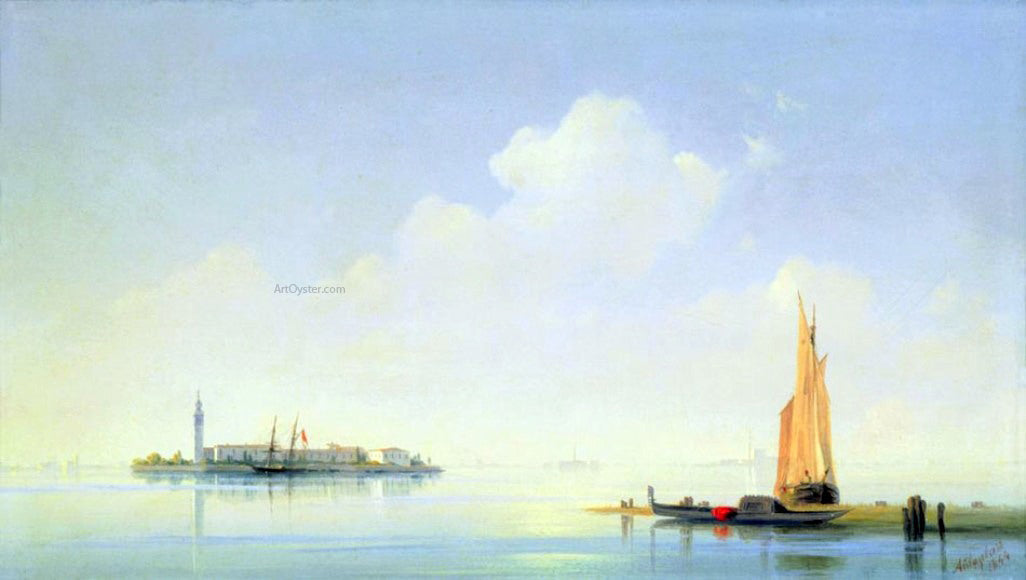 Ivan Constantinovich Aivazovsky The harbour of Venice, the Island of San-Georgio - Canvas Print
