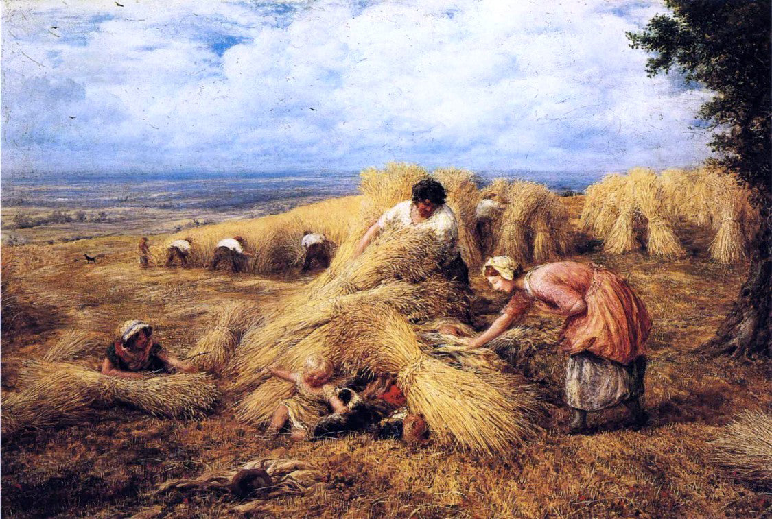 John Linnell The Harvest Cradle - Canvas Print