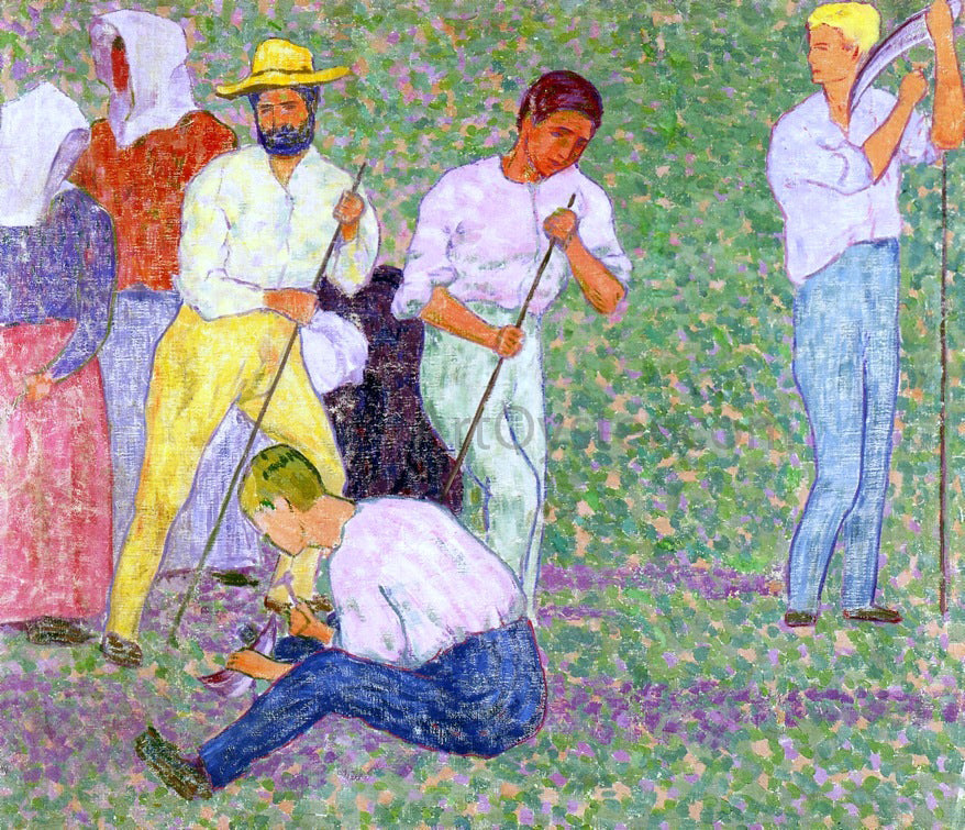 Gustave Gildemeister Harvesters - Canvas Print