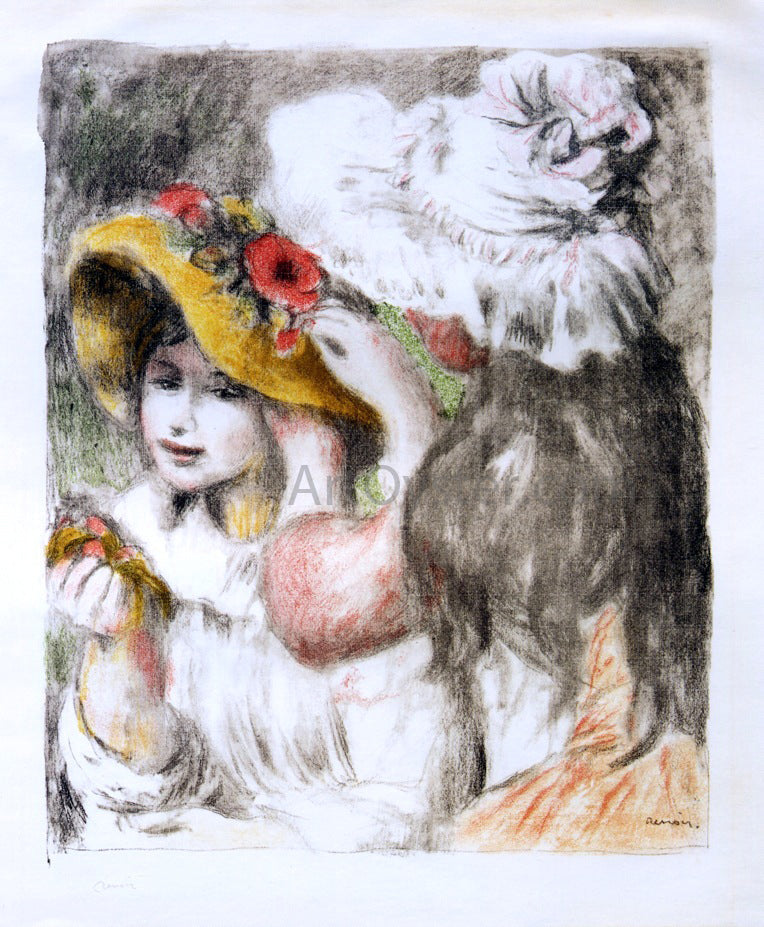 Pierre Auguste Renoir The Hatpin - Canvas Print