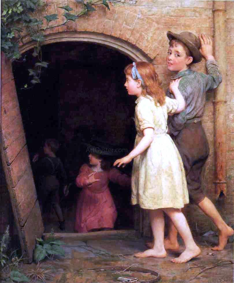 Seymour Joseph Guy The Haunted Cellar (Who's Afraid) - Canvas Print