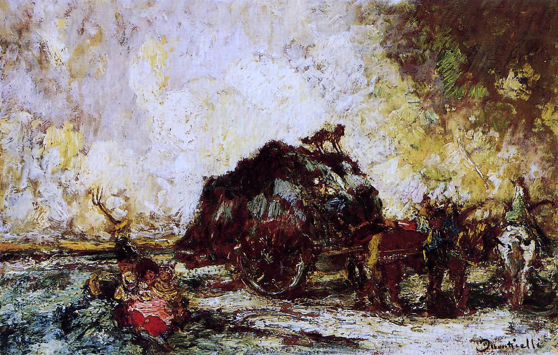 Adolphe-Joseph-Thomas Monticelli The Hay Card - Canvas Print