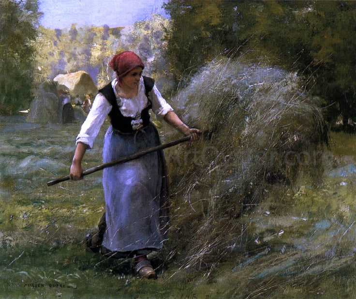 Julien Dupre The Haymaker - Canvas Print