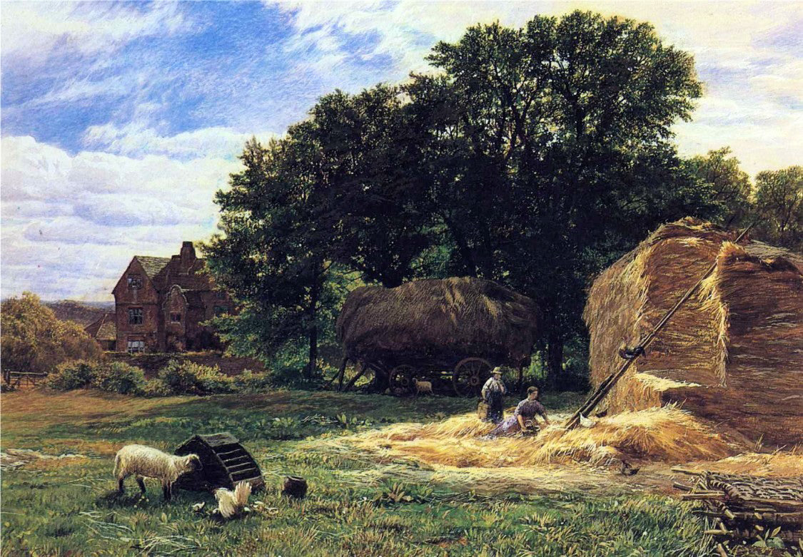 George Vicat Cole The Hayrick - Canvas Print