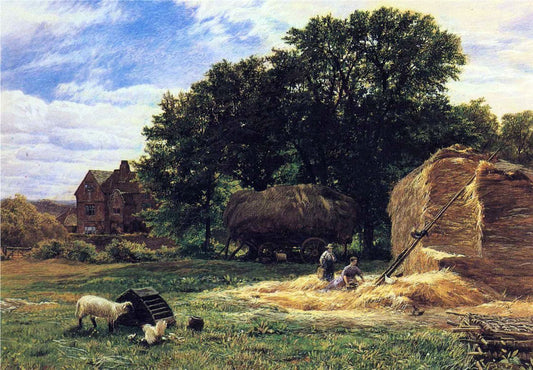 George Vicat Cole The Hayrick - Canvas Print