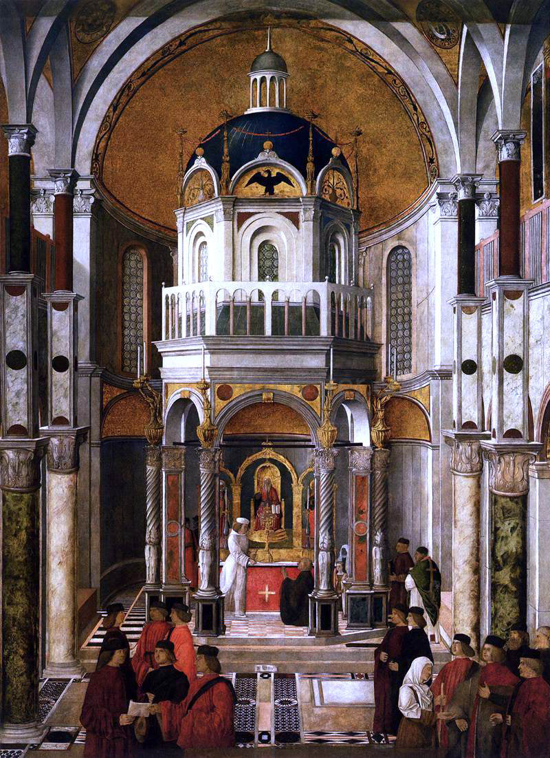 Gentile Bellini The Healing of Pietro dei Ludovici - Canvas Print