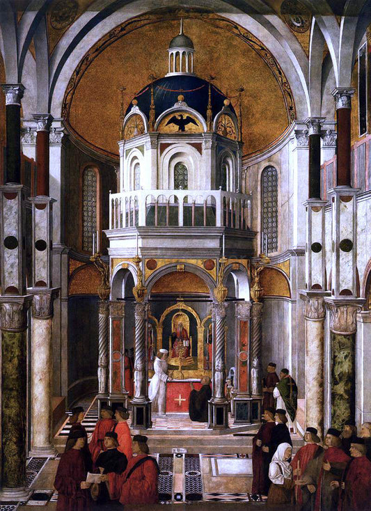 Gentile Bellini The Healing of Pietro dei Ludovici - Canvas Print