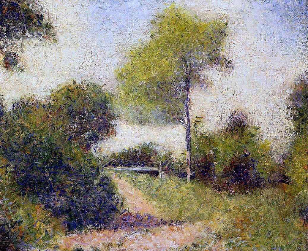 Georges Seurat The Hedge (also known as The Clearing) - Canvas Print