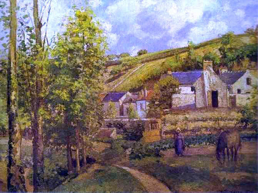 Camille Pissarro The Hermitage at Pontoise - Canvas Print