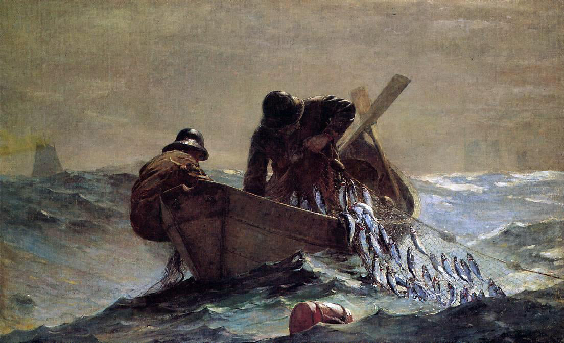 Winslow Homer The Herring Net - Canvas Print