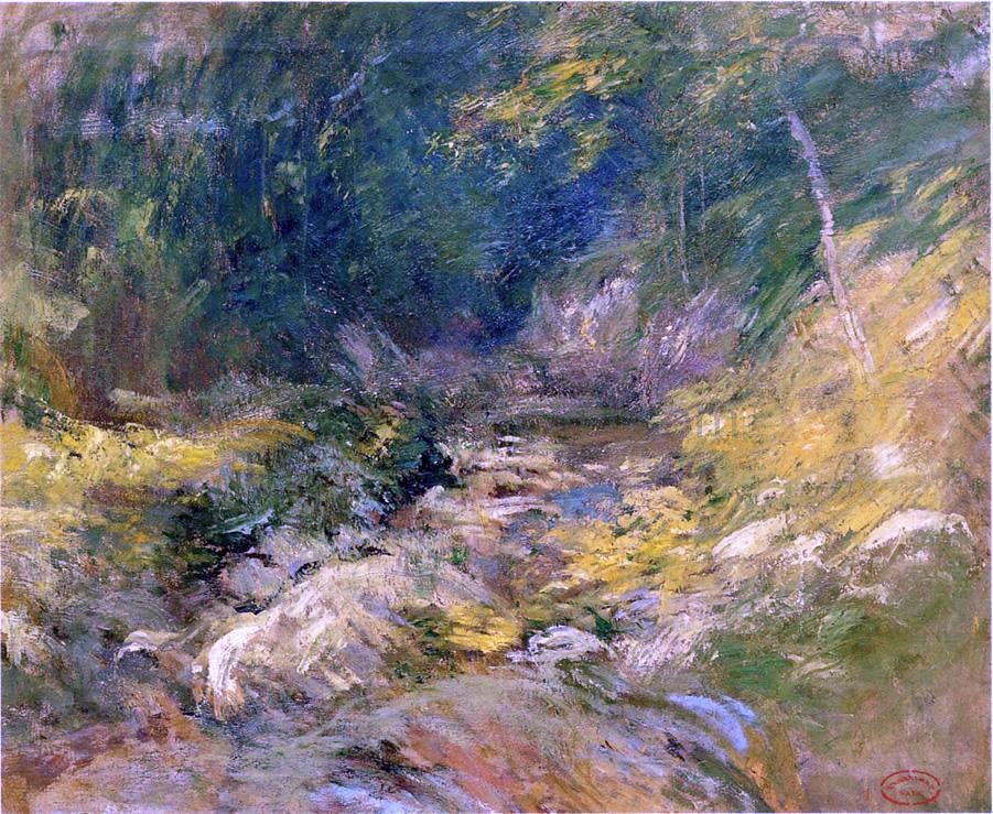 John Twachtman The Hidden Pool - Canvas Print