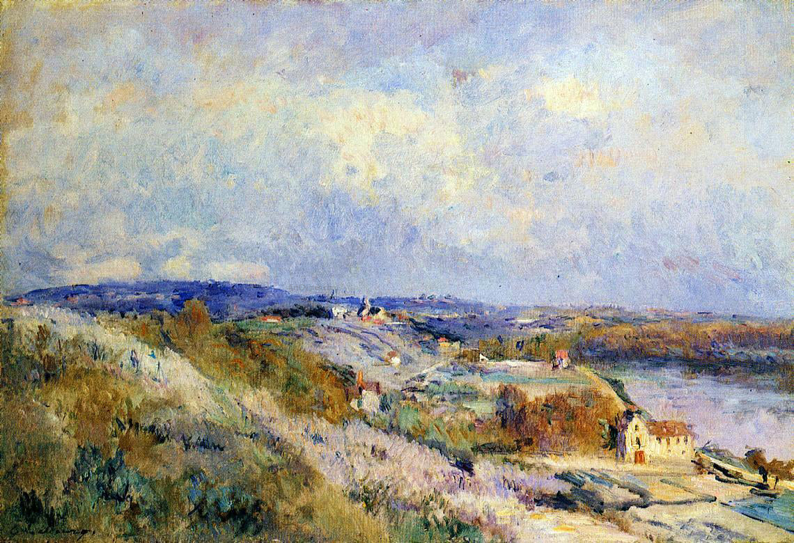 Albert Lebourg The Hills of Herblay in Spring - Canvas Print