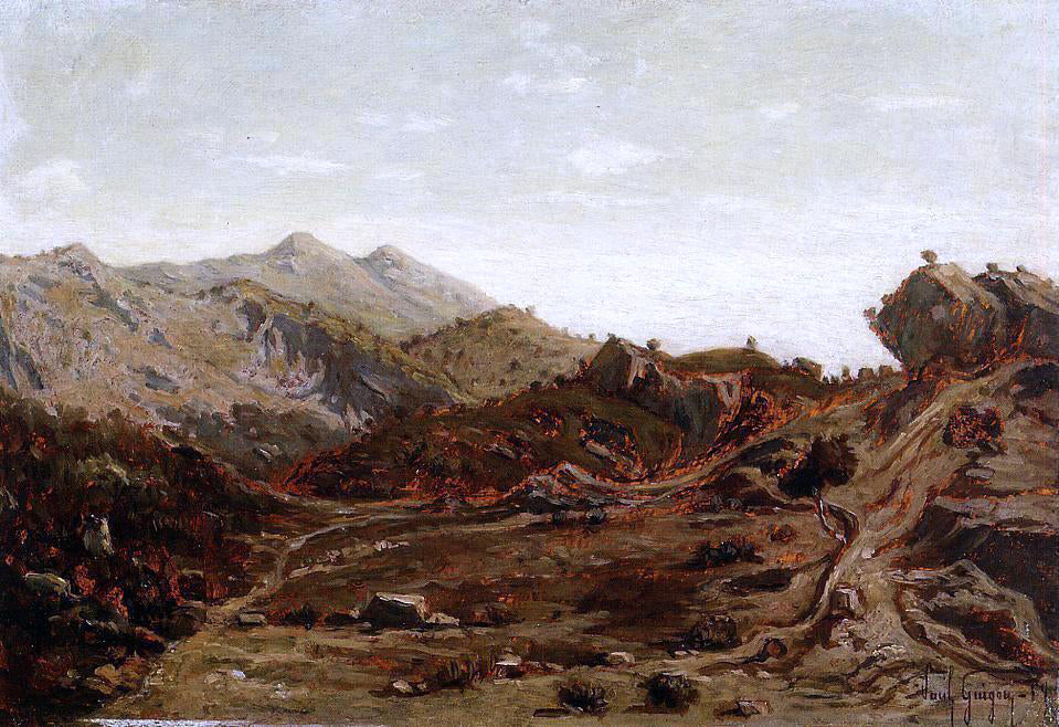 Paul-Camille Guigou The Hills of Saint-Loup - Canvas Print