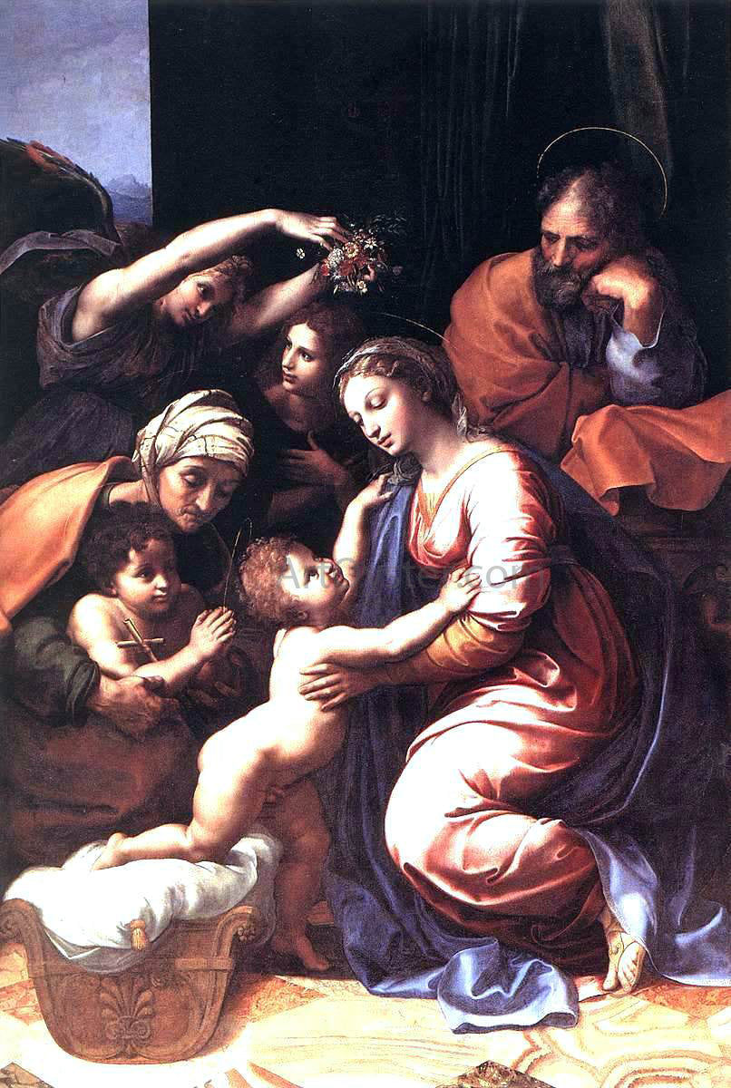 Raphael The Holy Family - Canvas Print