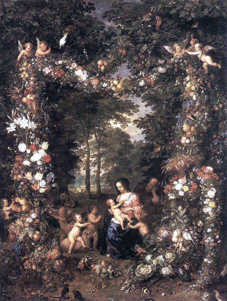 The Elder Jan Brueghel The Holy Family - Canvas Print