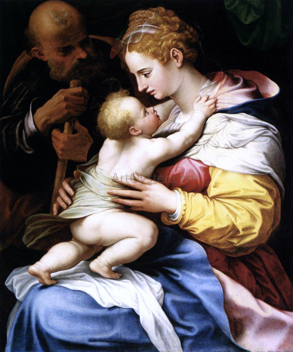 Girolamo Siciolante Da Sermoneta The Holy Family - Canvas Print