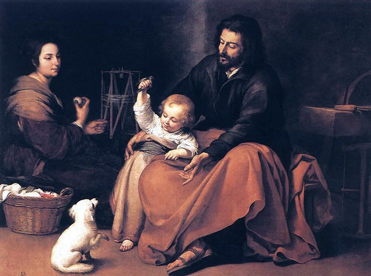 Bartolome Esteban Murillo The Holy Family - Canvas Print