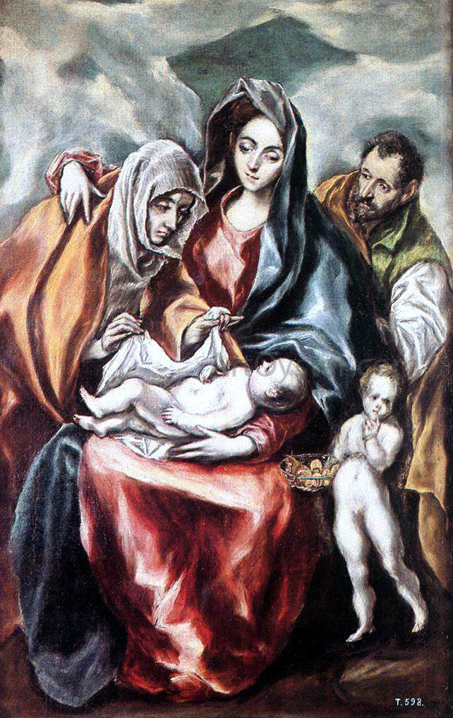 El Greco The Holy Family - Canvas Print