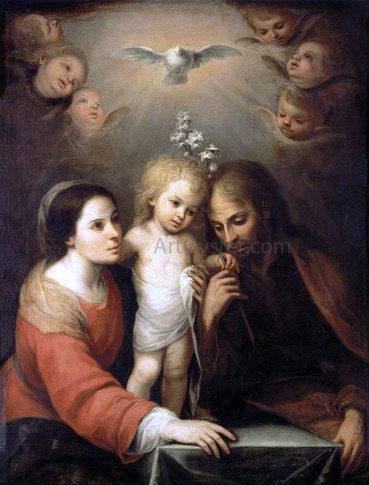Juan Simon Gutierrez The Holy Family - Canvas Print
