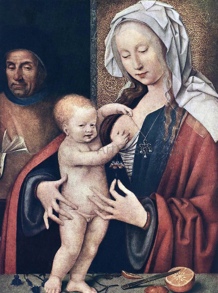 Joos Van Cleve The Holy Family - Canvas Print