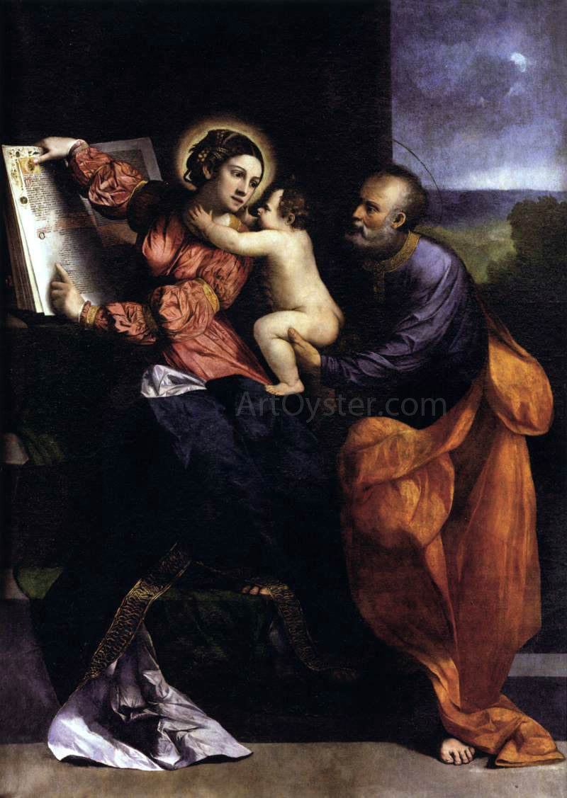 Dosso Dossi The Holy Family - Canvas Print