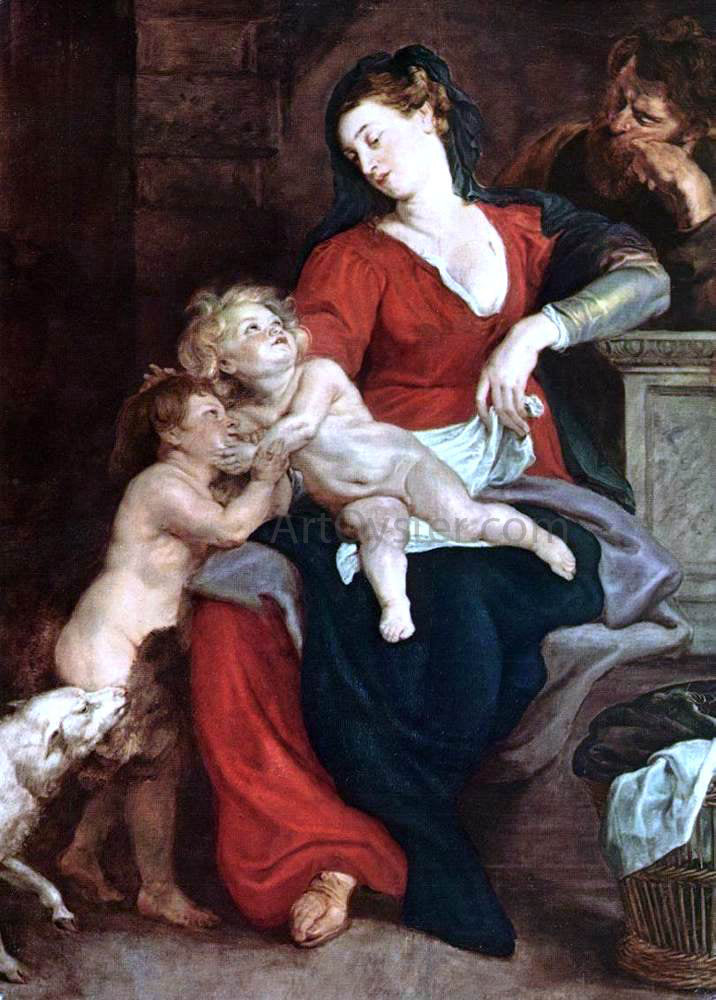 Peter Paul Rubens The Holy Family with the Basket - Canvas Print