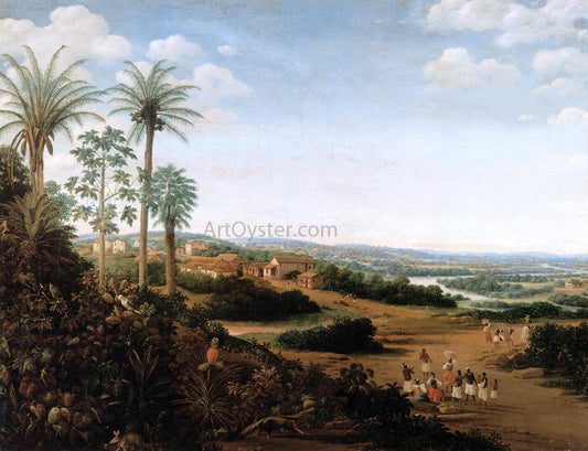 Frans Post The Home of a "Labrador" in Brazil - Canvas Print