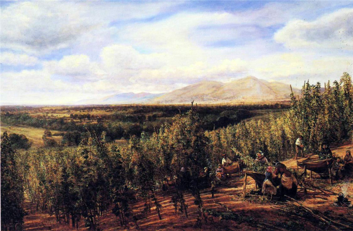 George Vicat Cole The Hop Gardens - Canvas Print