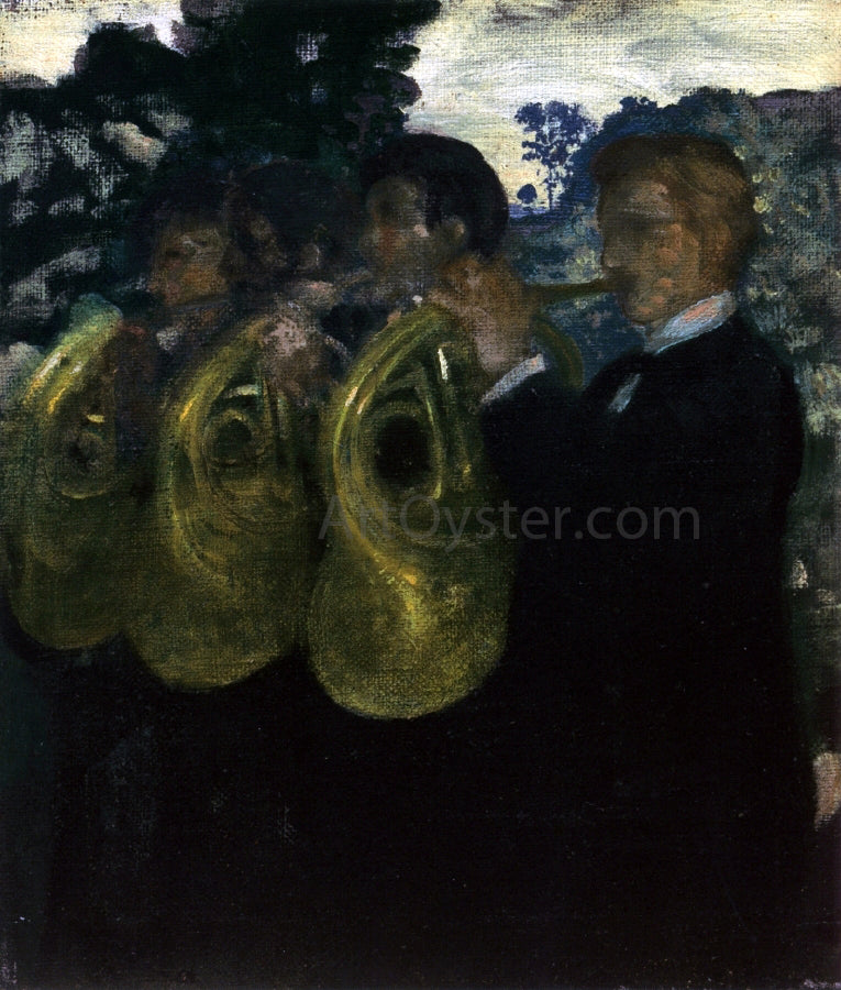 Arthur B Davies The Horn Players - Canvas Print