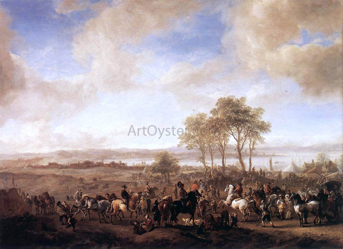 Philips Wouwerman The Horse Fair - Canvas Print