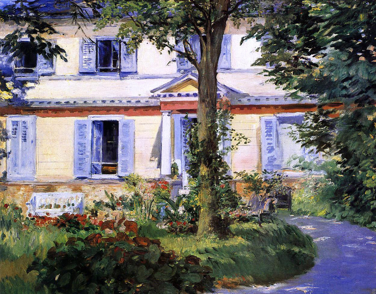 Edouard Manet The House at Rueil - Canvas Print