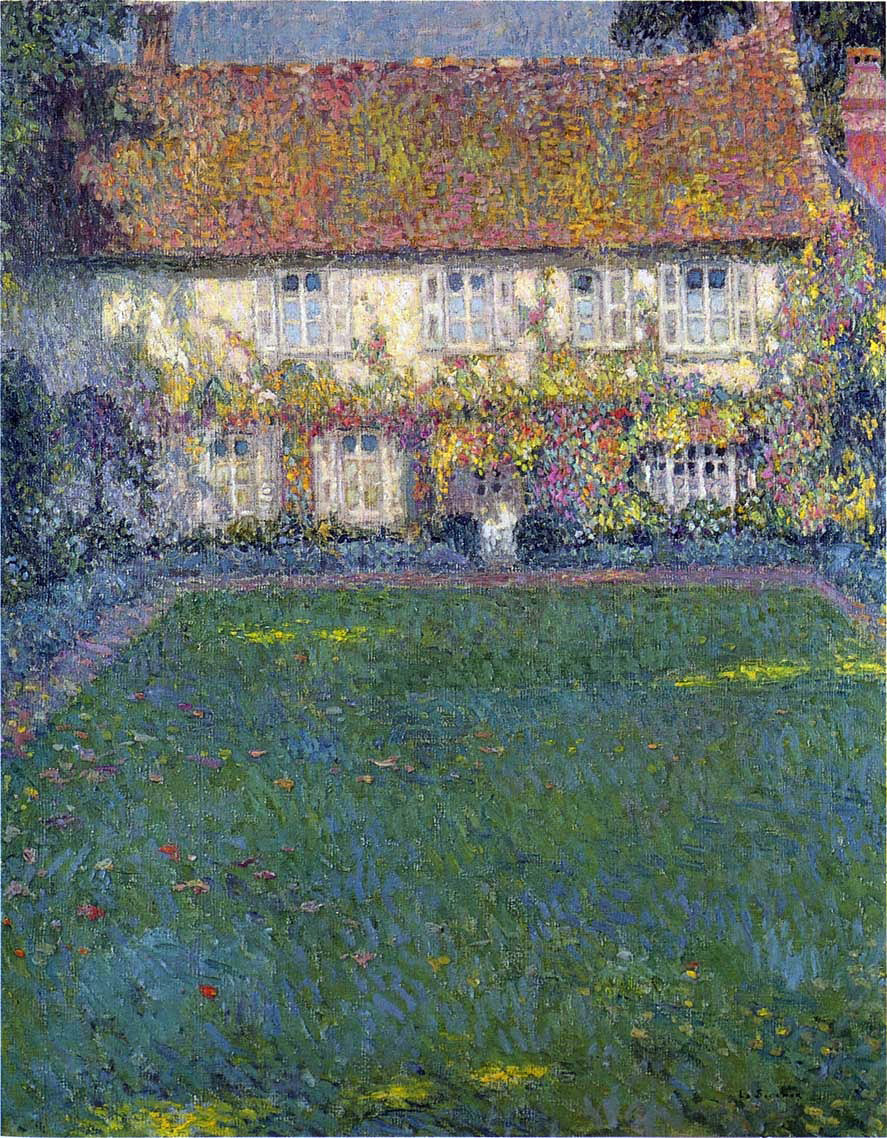 Henri Le Sidaner The House in Autumn - Canvas Print