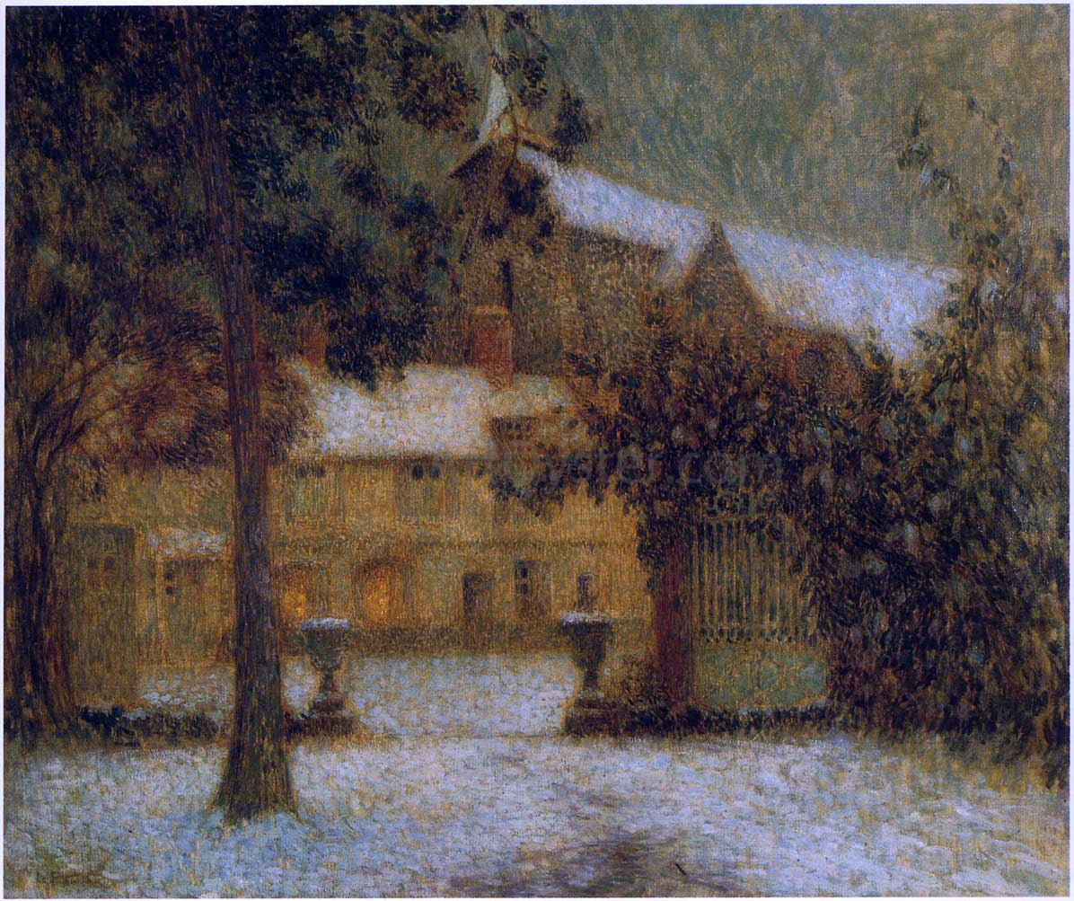 Henri Le Sidaner The House in the Snow - Canvas Print