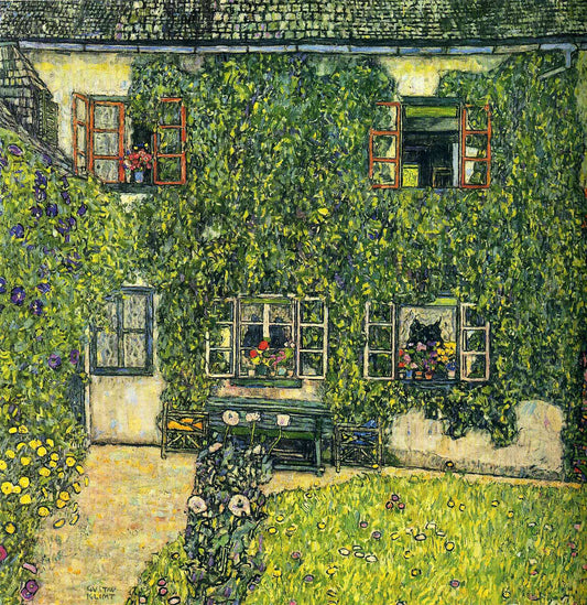 Gustav Klimt House of Guardaboschi - Canvas Print