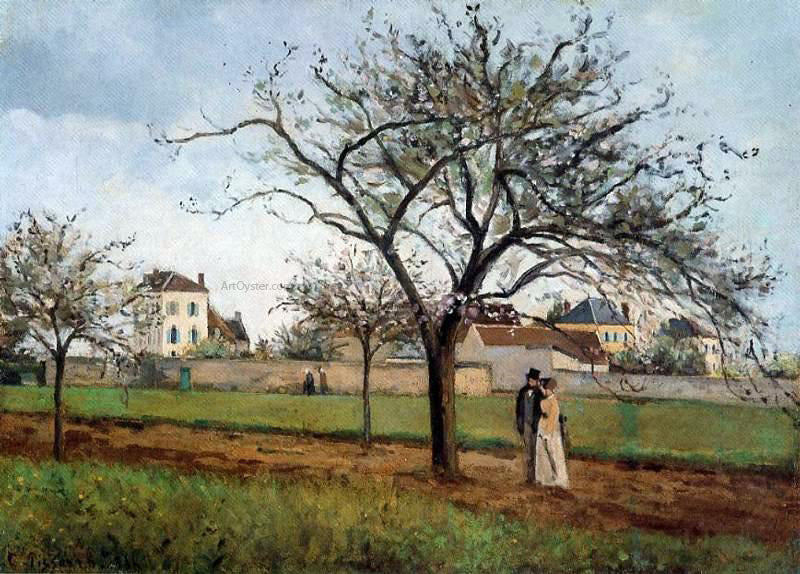 Camille Pissarro The House of Pere Gallien, Pontoise - Canvas Print