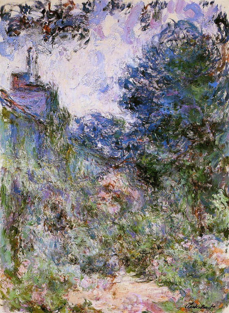 Claude Oscar Monet The House Seen from the Rose Garden - Canvas Print