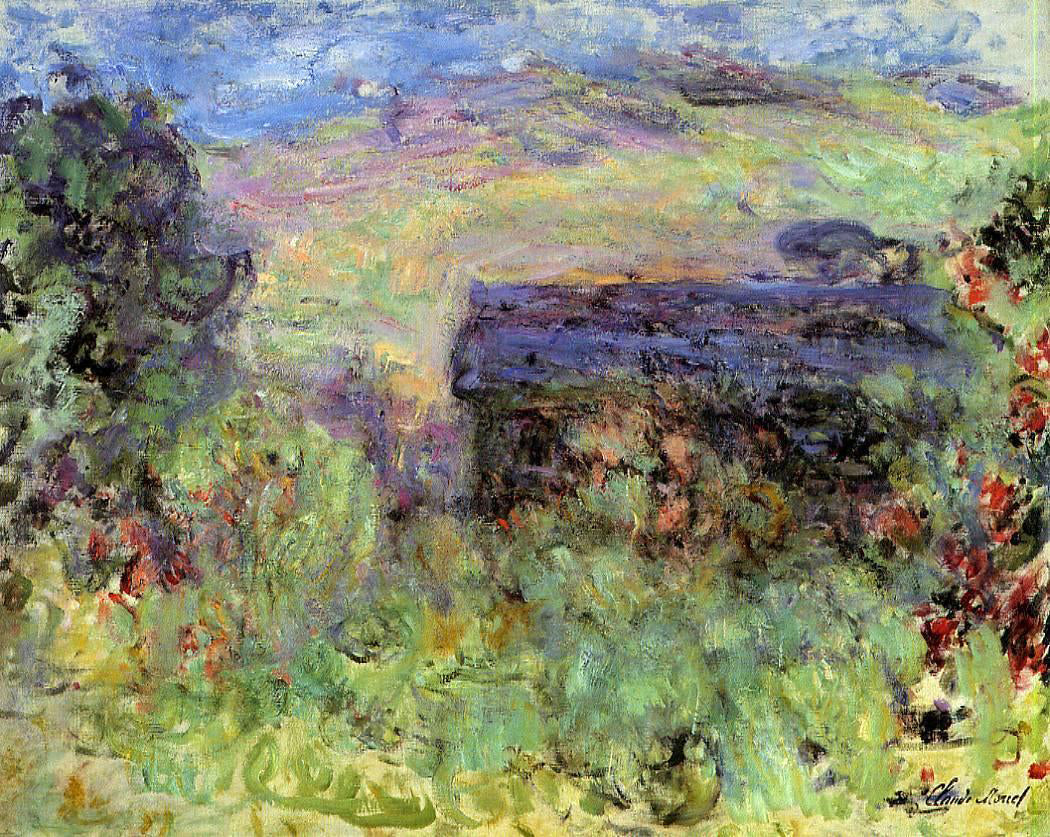 Claude Oscar Monet The House Seen Through the Roses - Canvas Print