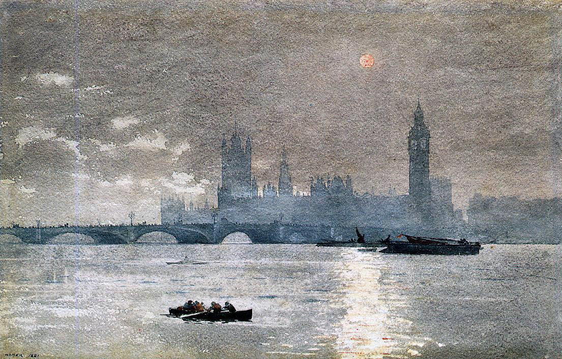 Winslow Homer The Houses of Parliament - Canvas Print