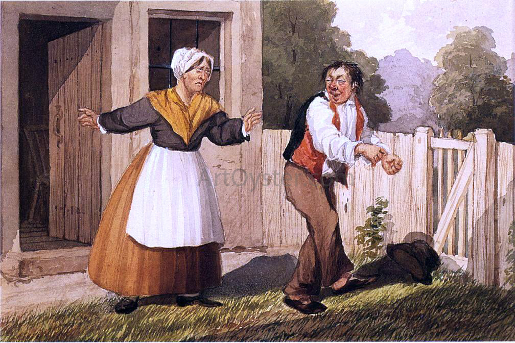 David Claypoole Johnston The Housewifes Burden - Canvas Print