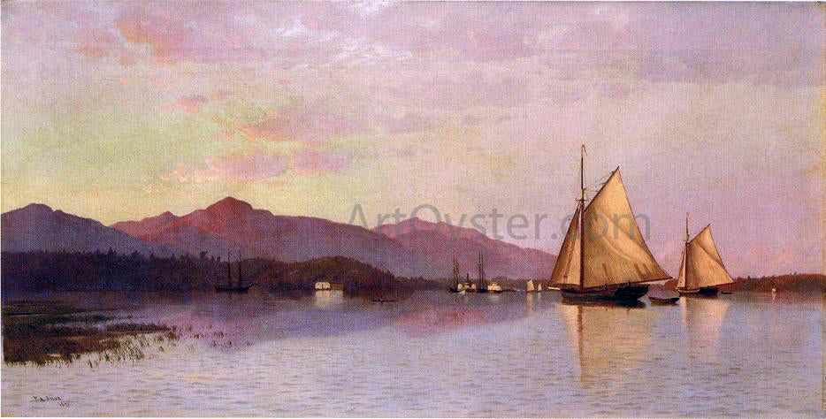 Francis A Silva The Hudson River Looking Toward the Catskills - Canvas Print