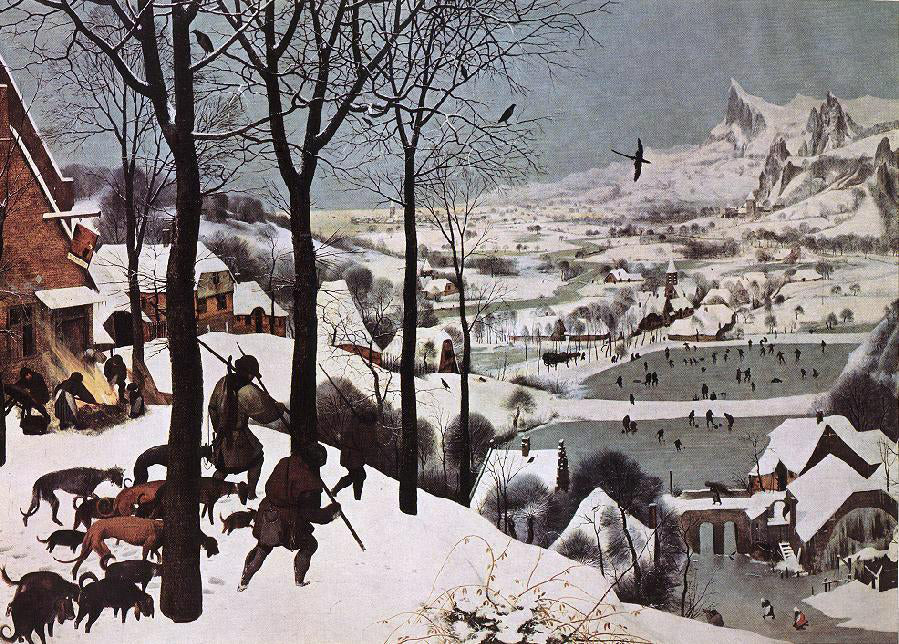 The Elder Pieter Bruegel The Hunters in the Snow (Winter) - Canvas Print