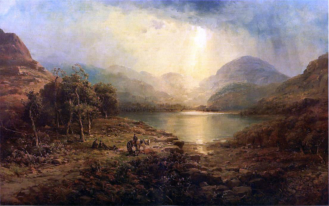 Andrew W Melrose The Hunting Party (also known as Rest After a Day's Hunt) - Canvas Print