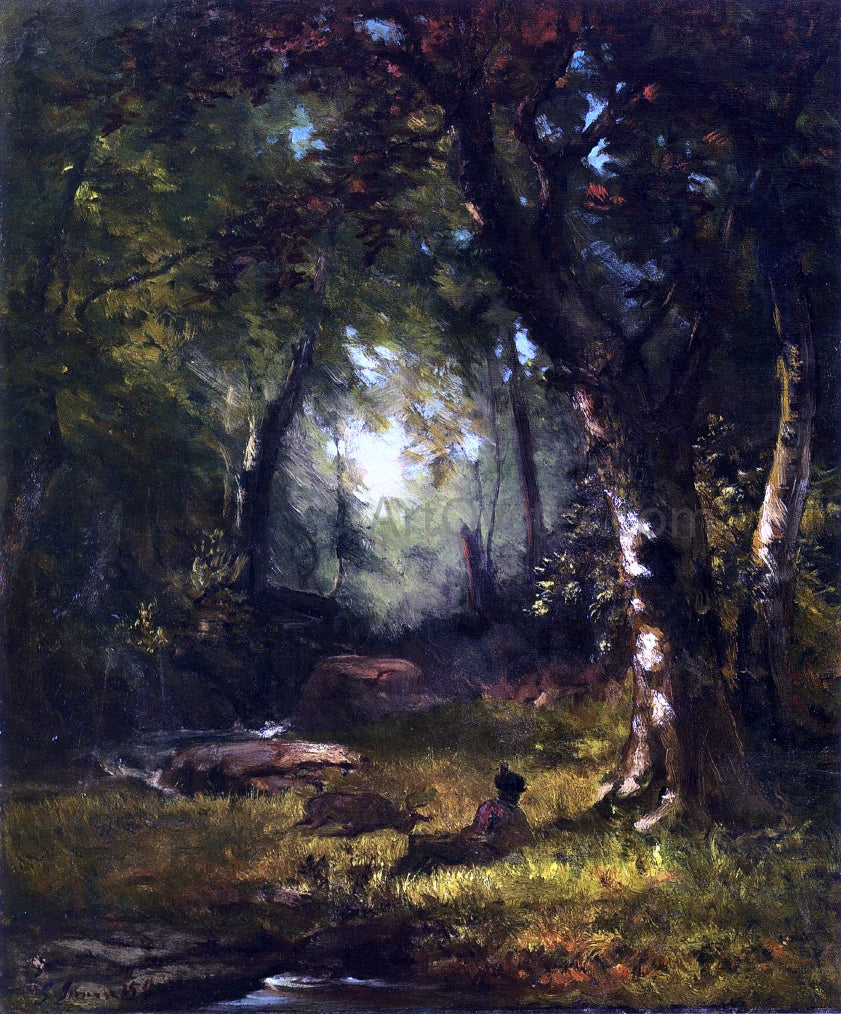George Inness The Huntsman - Canvas Print