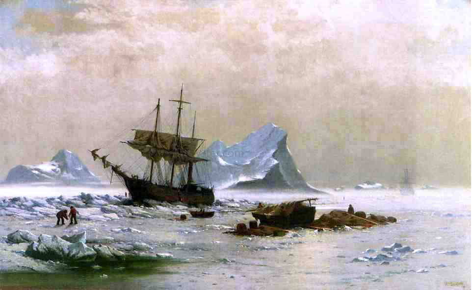 William Bradford the Ice Floes - Canvas Print