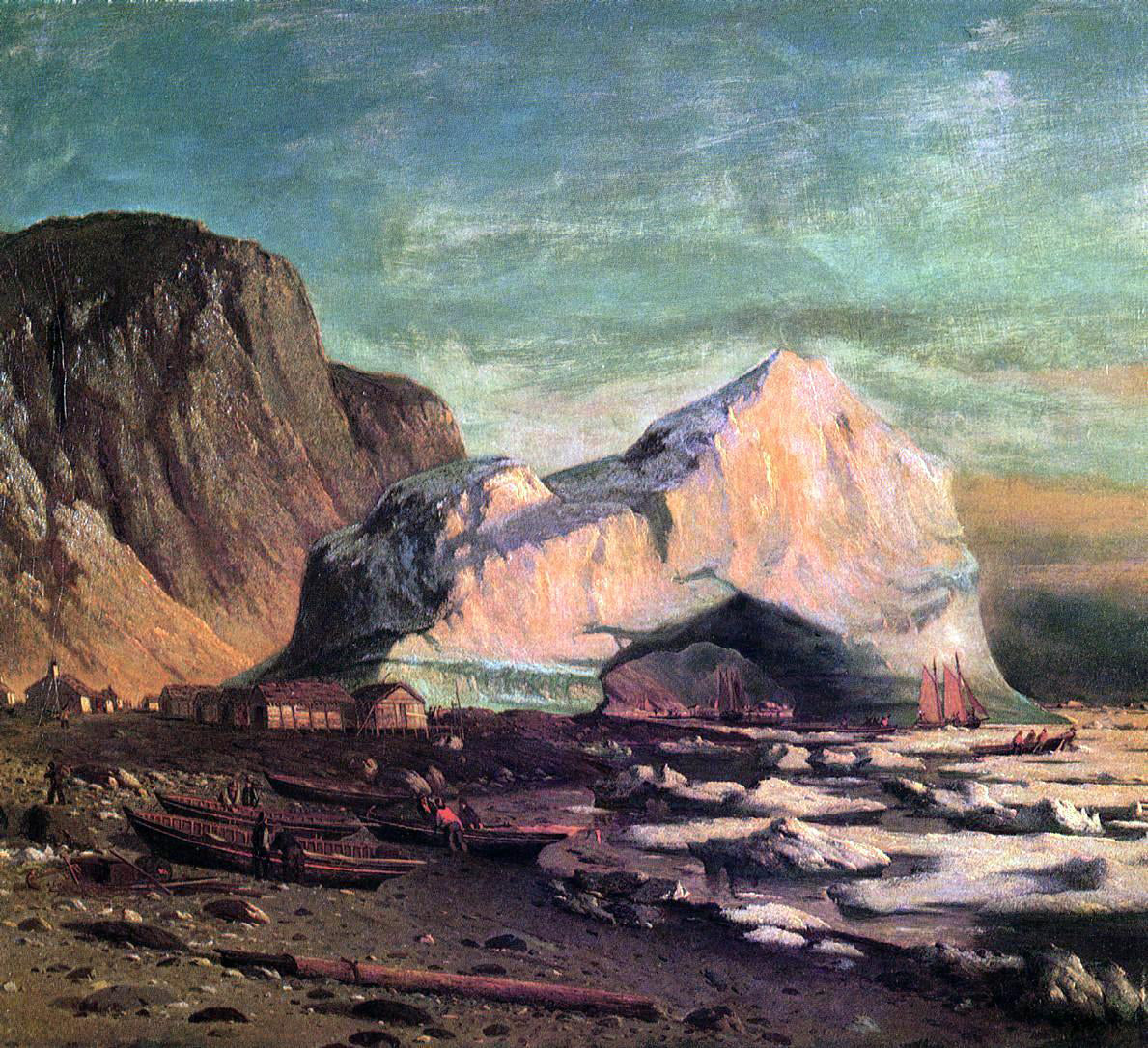 William Bradford The Ice Gate of Cape St. Michael - Canvas Print